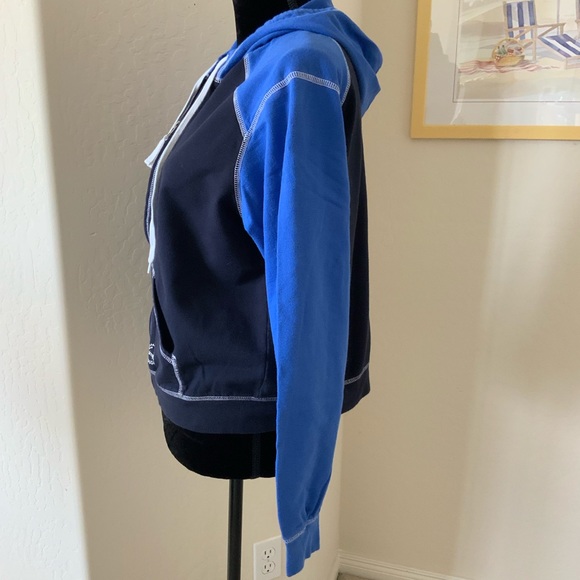 N.Y.L New York Laundry Two Tone Blue Zip Hoodie L - Picture 5 of 8